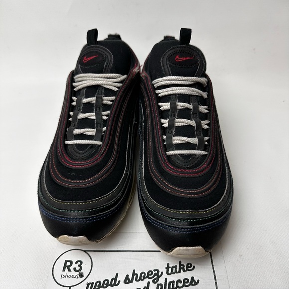 Nike Women’s Sz 8.5 Air Max 97 Multi Stitch Rainbow Training Running Sneakers - Picture 2 of 9